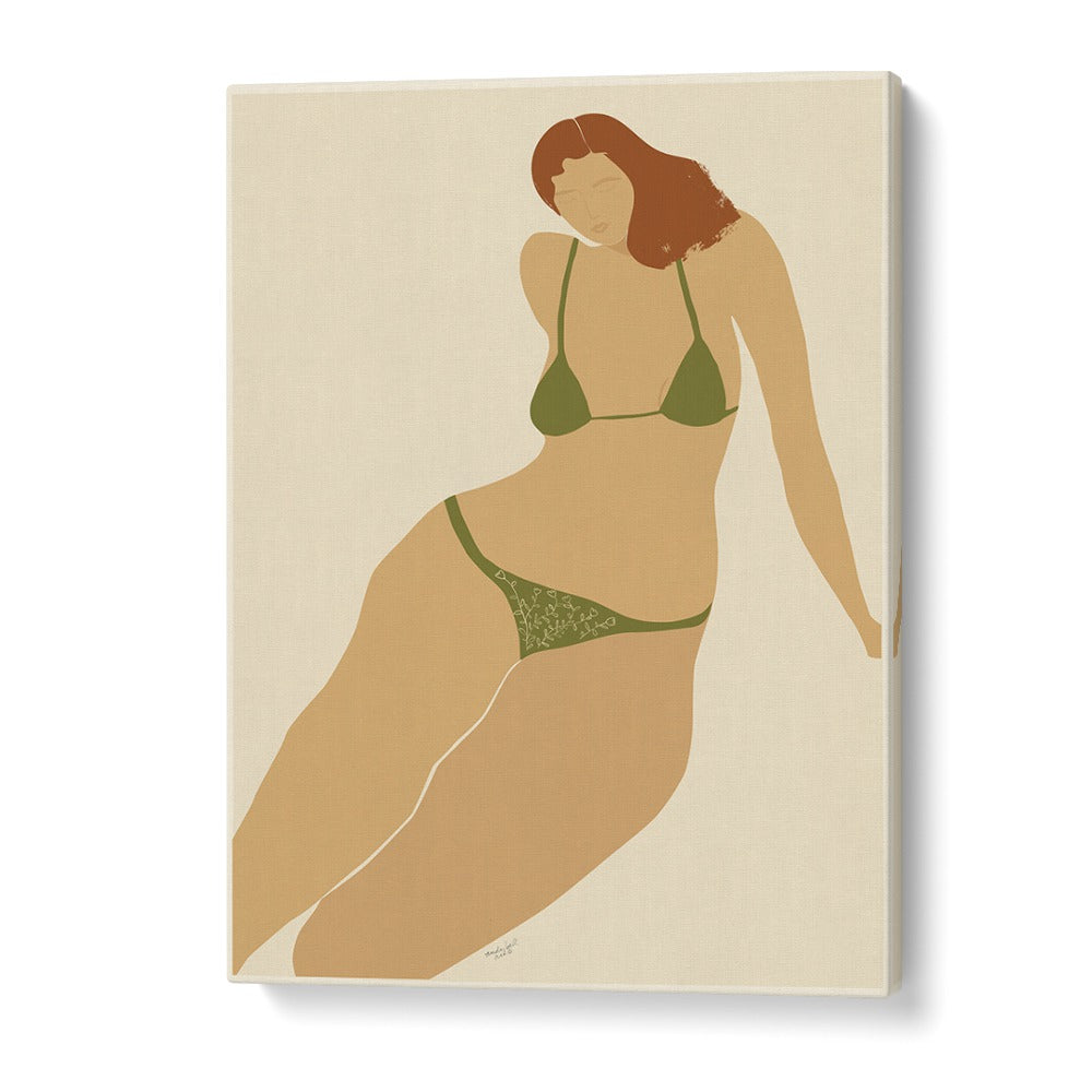 Elegant Lady Seashore beach painting by Andi Bell, capturing coastal serenity and inviting relaxation.