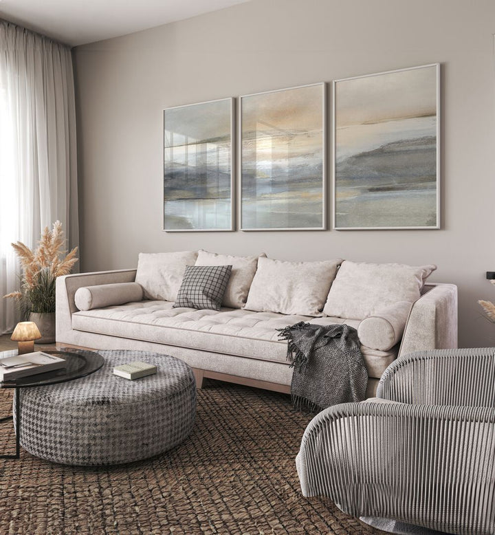 Transform your space with the LANDSCAPE ABSTRACTION SET, SET OF 3 PAINTINGS by Dan Hobday, perfect for contemporary decor.