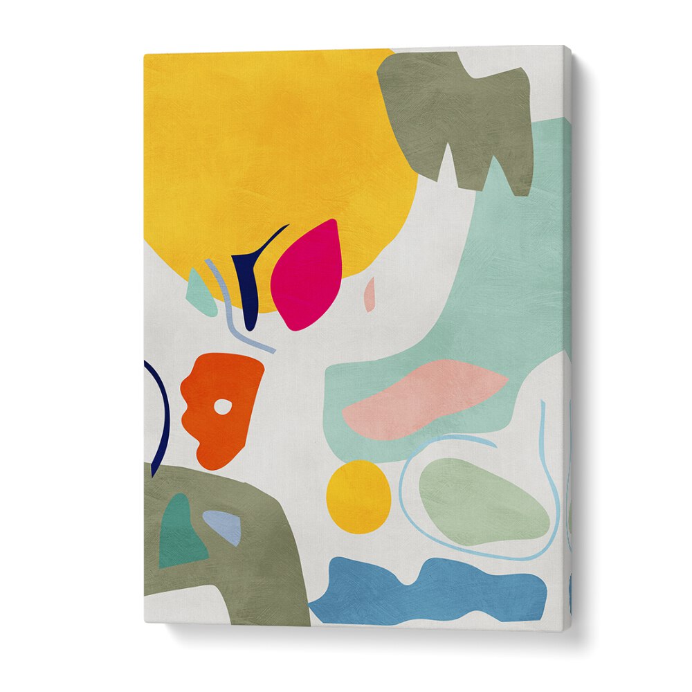 Bright and colorful Landscape Inspired Cut Out, Abstract Paintings by Ana Rut Bre enhance your decor with serenity.