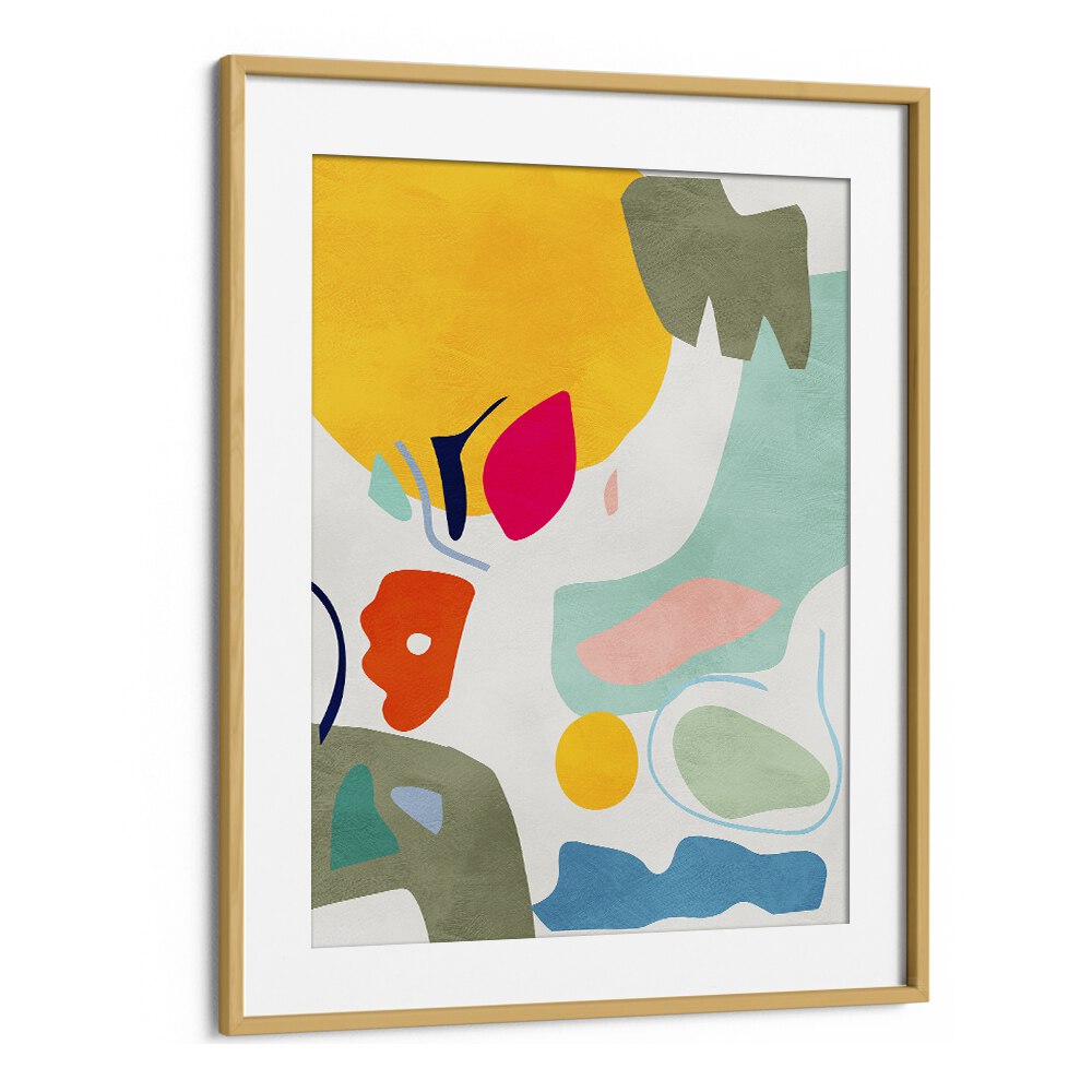 Vibrant LANDSCAPE INSPIRED CUT OUT, ABSTRACT PAINTINGS by Ana Rut Bre, perfect for enhancing your living space decor.