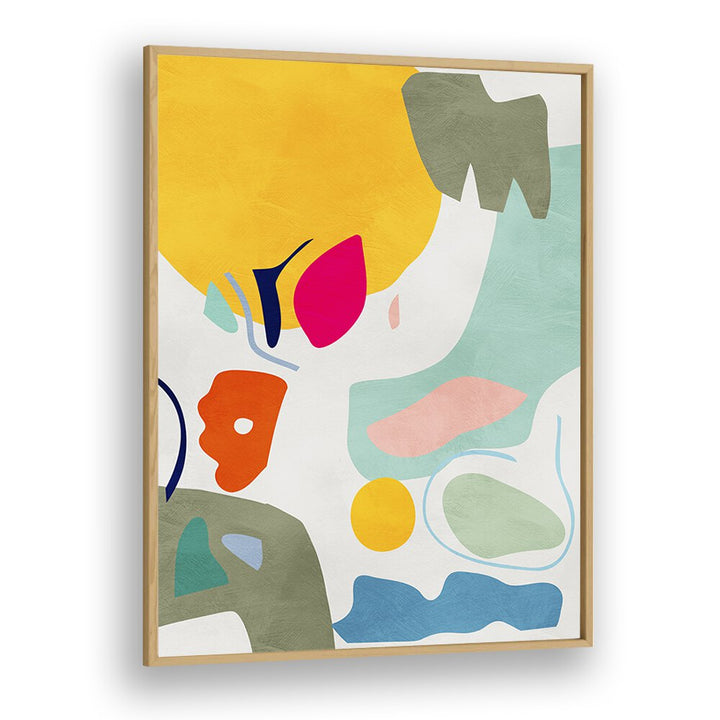 Captivating LANDSCAPE INSPIRED CUT OUT, ABSTRACT PAINTINGS by Ana Rut Bre, enhancing your decor with vibrant colors.