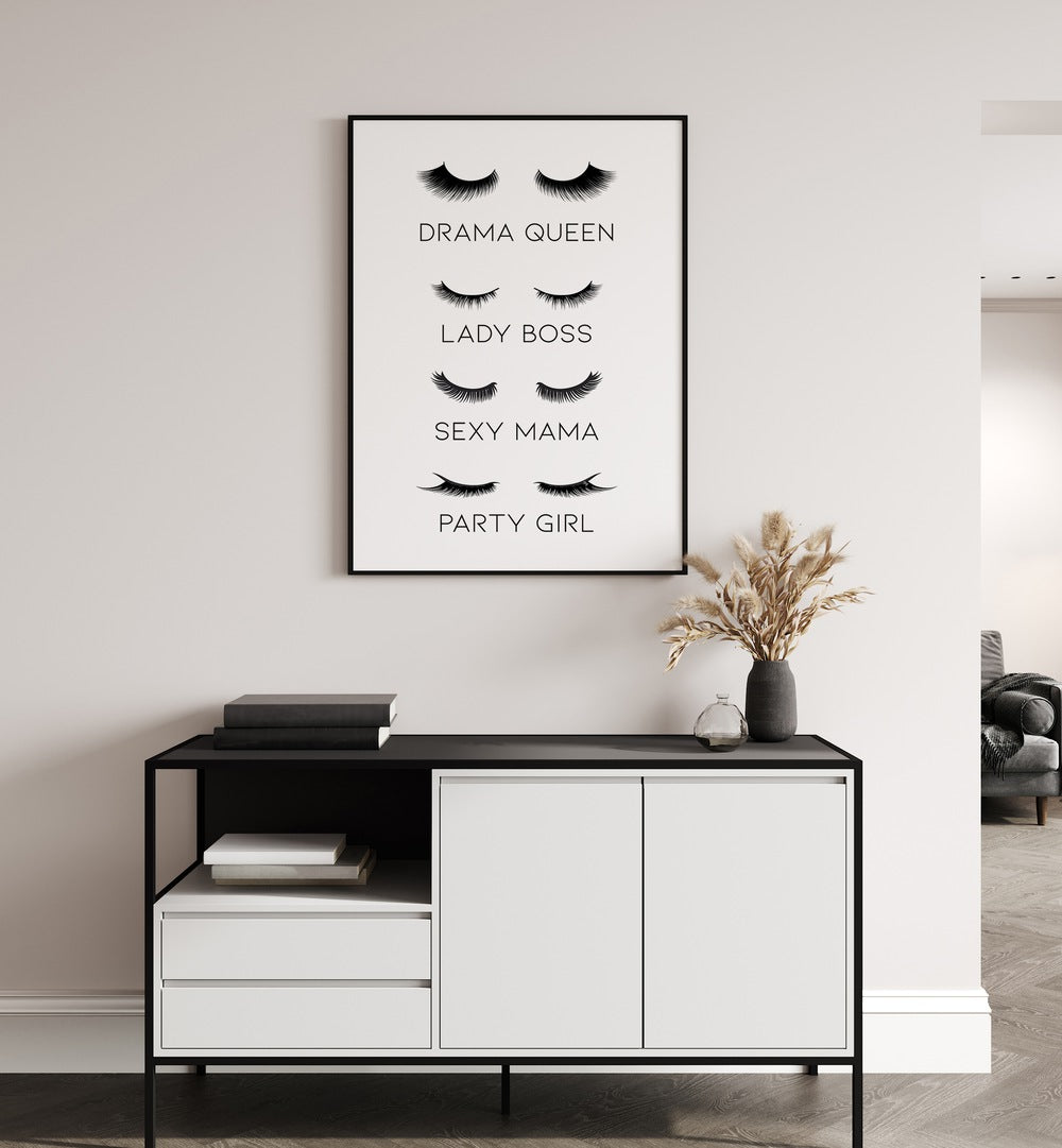 Stylish Lashes, Fashion Posters by Martina showcase chic lash designs, perfect for elevating your decor.