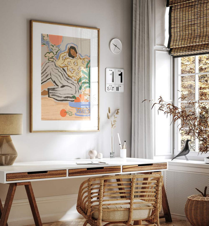 Bright and stylish LAZY DAYS, PORTRAITS artwork by Arty Guava enhances any living space with its captivating charm.