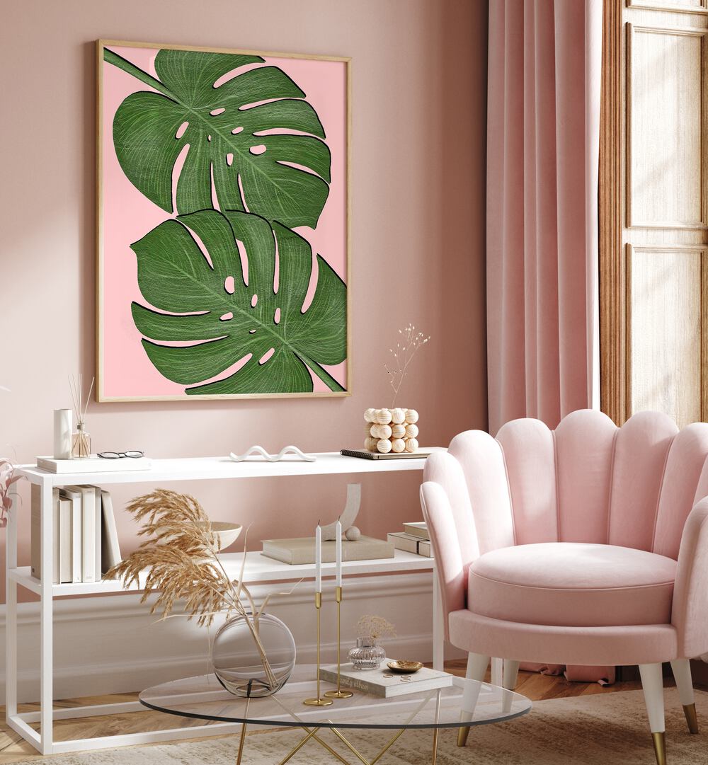 Elegant LEAVES , FLORAL FLOWER PAINTINGS by Martina enhance your space with botanical beauty and serene design.
