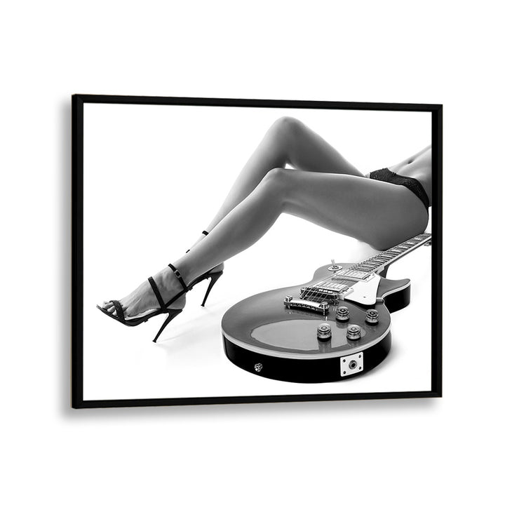 Leggy Les Paul, photography prints showcasing a striking fusion of art and style by David Drake. Perfect for any space.