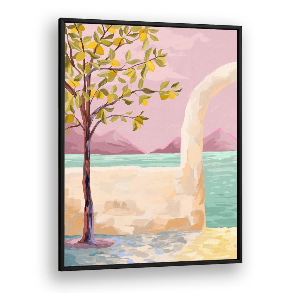 Lemontree, landscape paintings featuring vibrant colors and nature, perfect for elevating home decor by Goed Blauw.