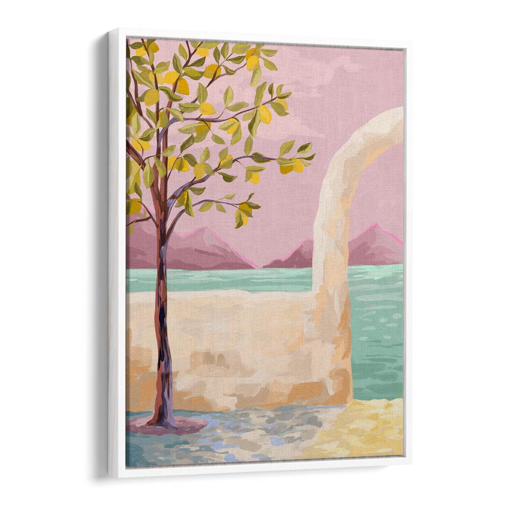 Lemontree, Landscape Paintings by Goed Blauw, featuring vibrant colors and elegant design for home decor.