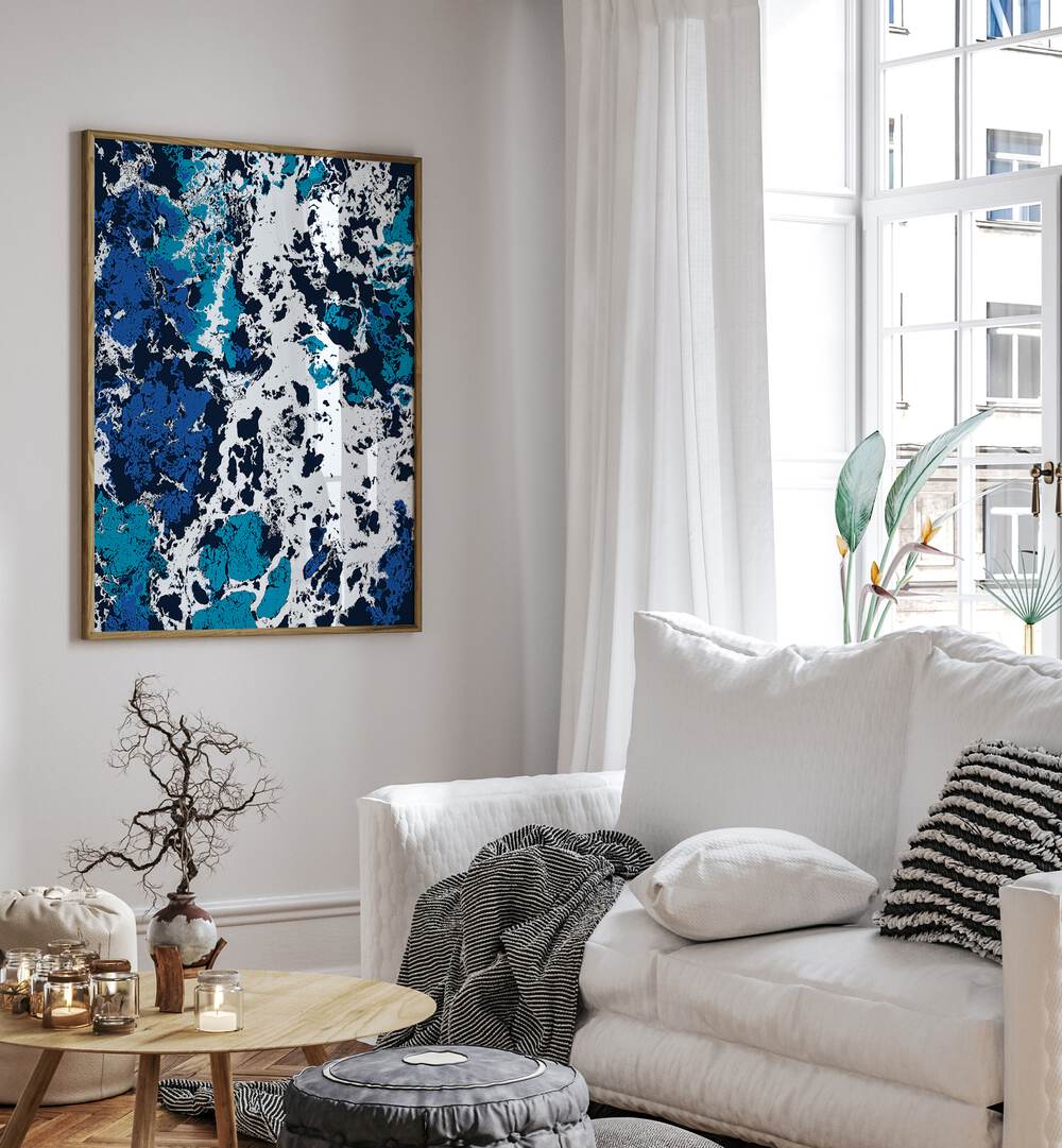 Stunning "LIQUID PATIENCE, ABSTRACT PAINTINGS" by Uma Gokhale, showcasing vibrant colors and fluid emotions.