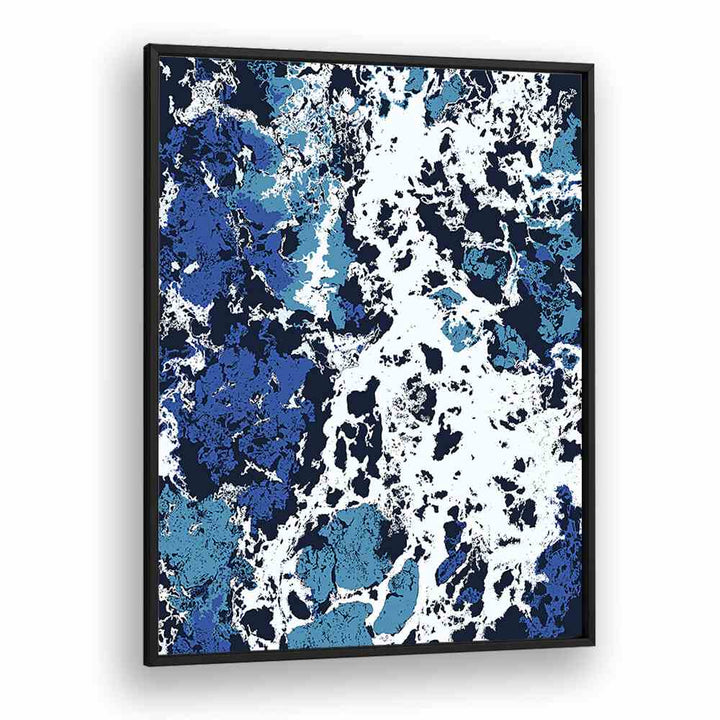Stunning LIQUID PATIENCE, ABSTRACT PAINTINGS by Uma Gokhale captures fluid emotions in a striking framed print.