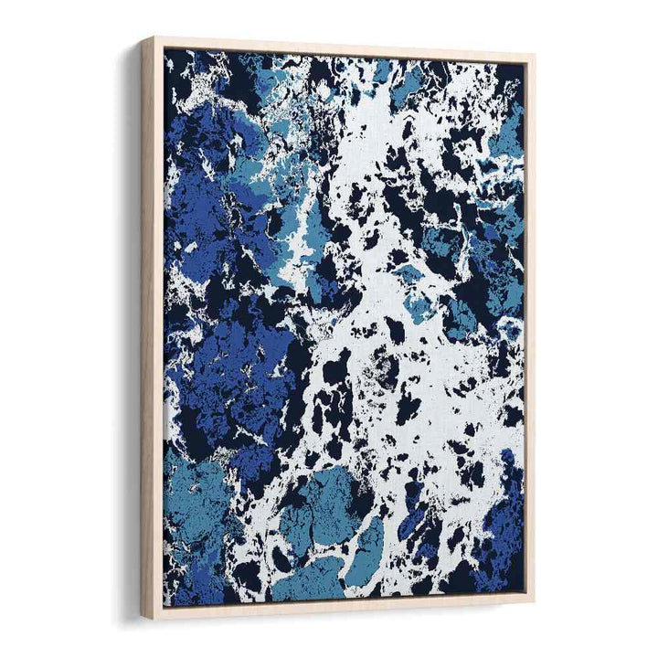 Stunning LIQUID PATIENCE, ABSTRACT PAINTINGS by Uma Gokhale, showcasing fluid emotions in a beautiful floater frame.