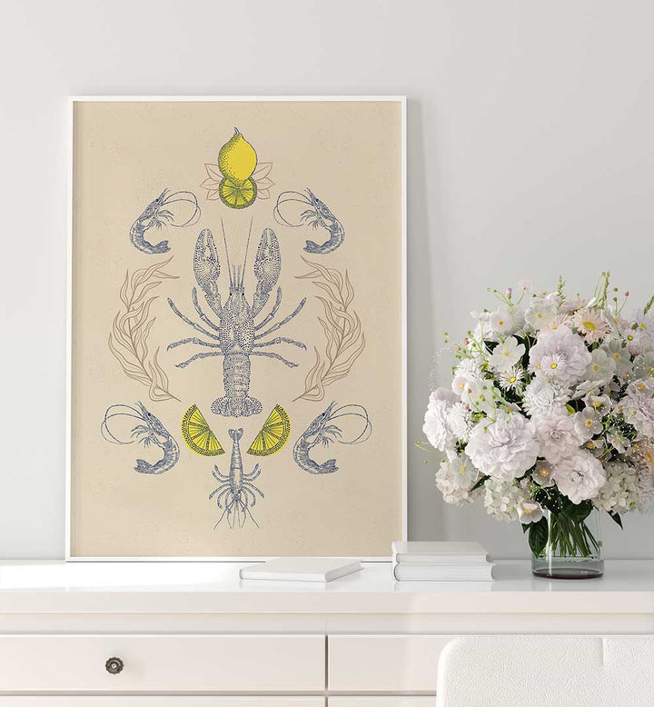 LOBSTER AND LEMONS , KITCHEN POSTERS