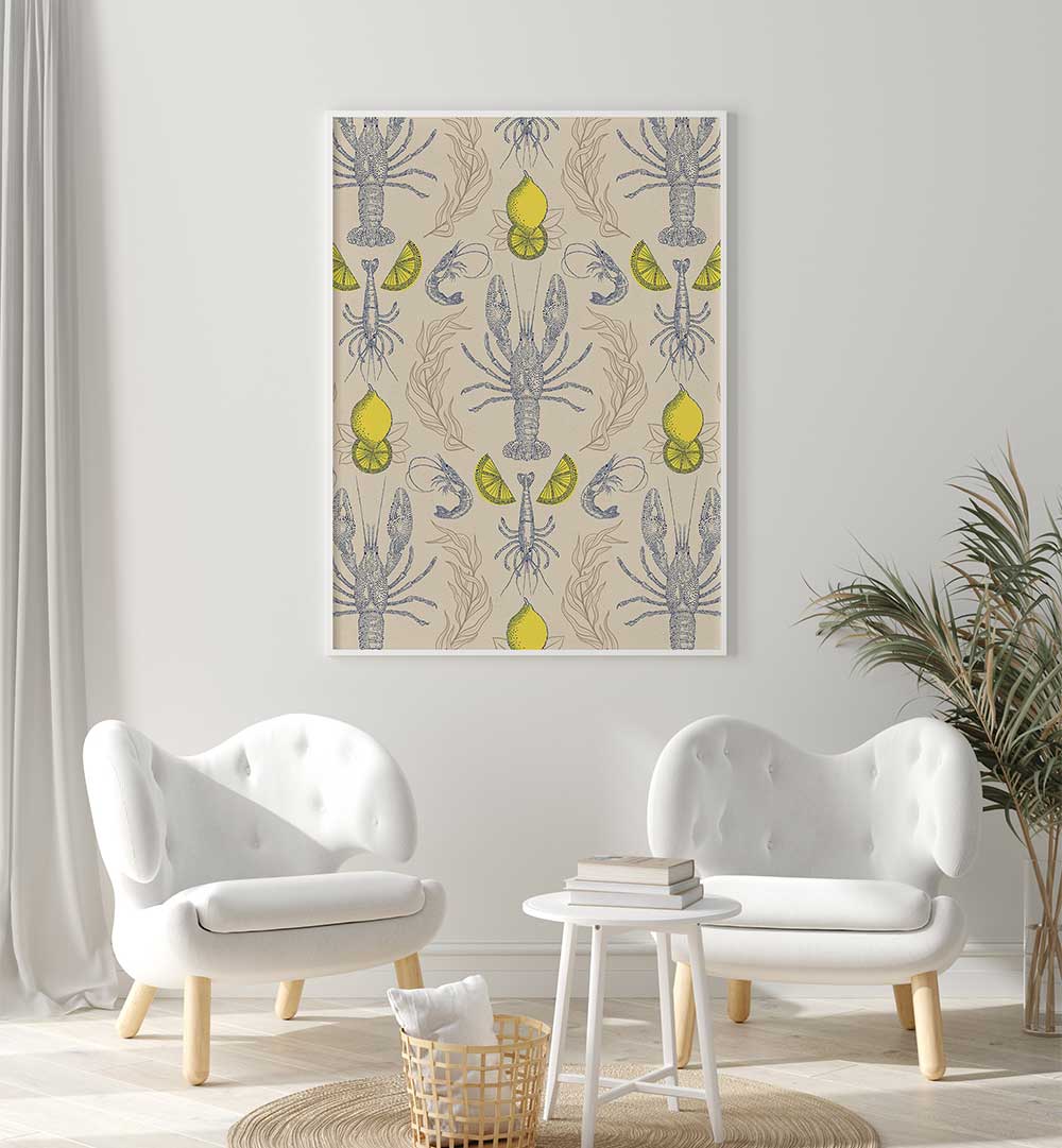 LOBSTER AND LEMONS II , KITCHEN POSTERS