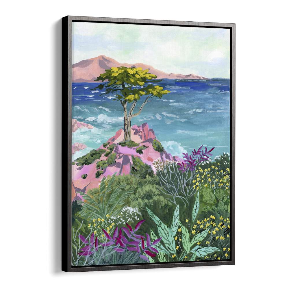 LONE CYPRESS, LANDSCAPE PAINTINGS by Sarah Gesek captures nature's beauty with vibrant colors and stunning detail.