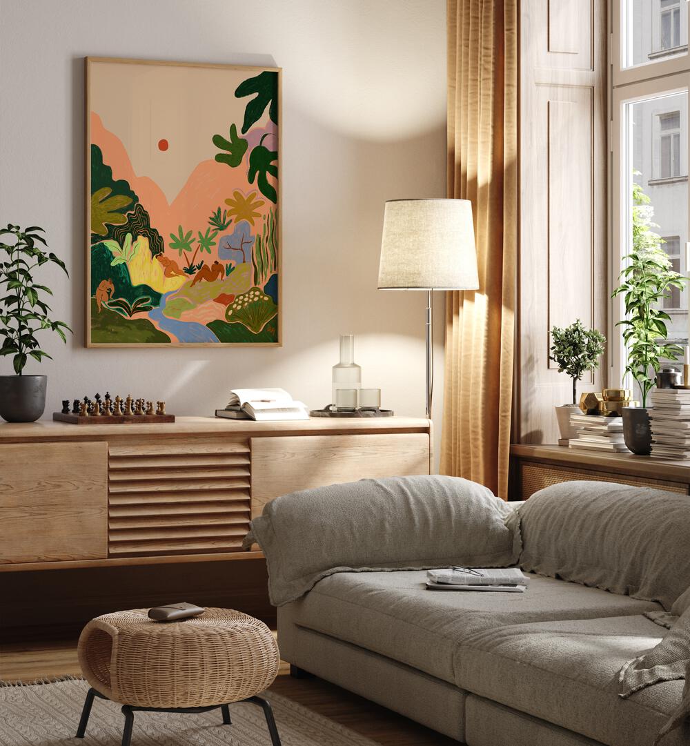 Brighten your space with LOST IN PARADISE II, PORTRAITS by Arty Guava, a serene wall art print for any room.