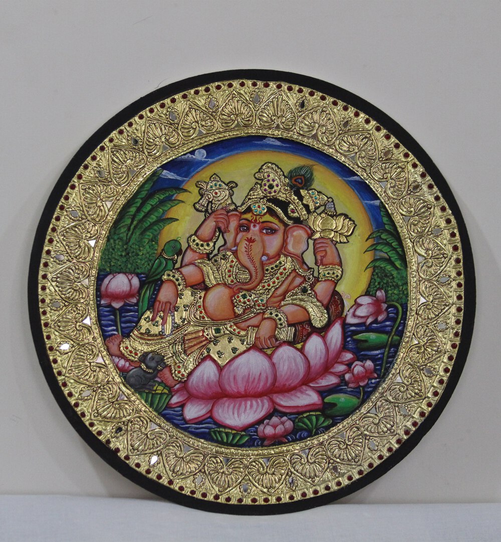 LOTUS GANESHA , HANDMADE ARTWORKS