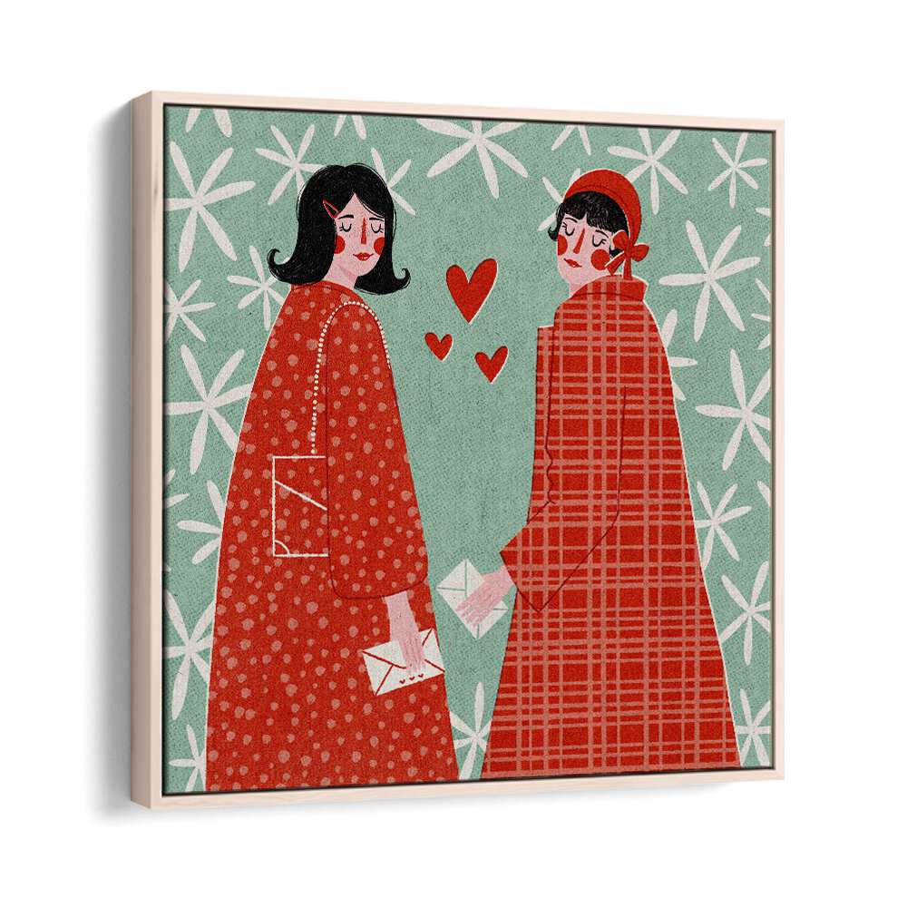 Explore LOVE LETTERS, FASHION POSTERS by Julia Leister, featuring charming illustrations of stylish women and love notes.