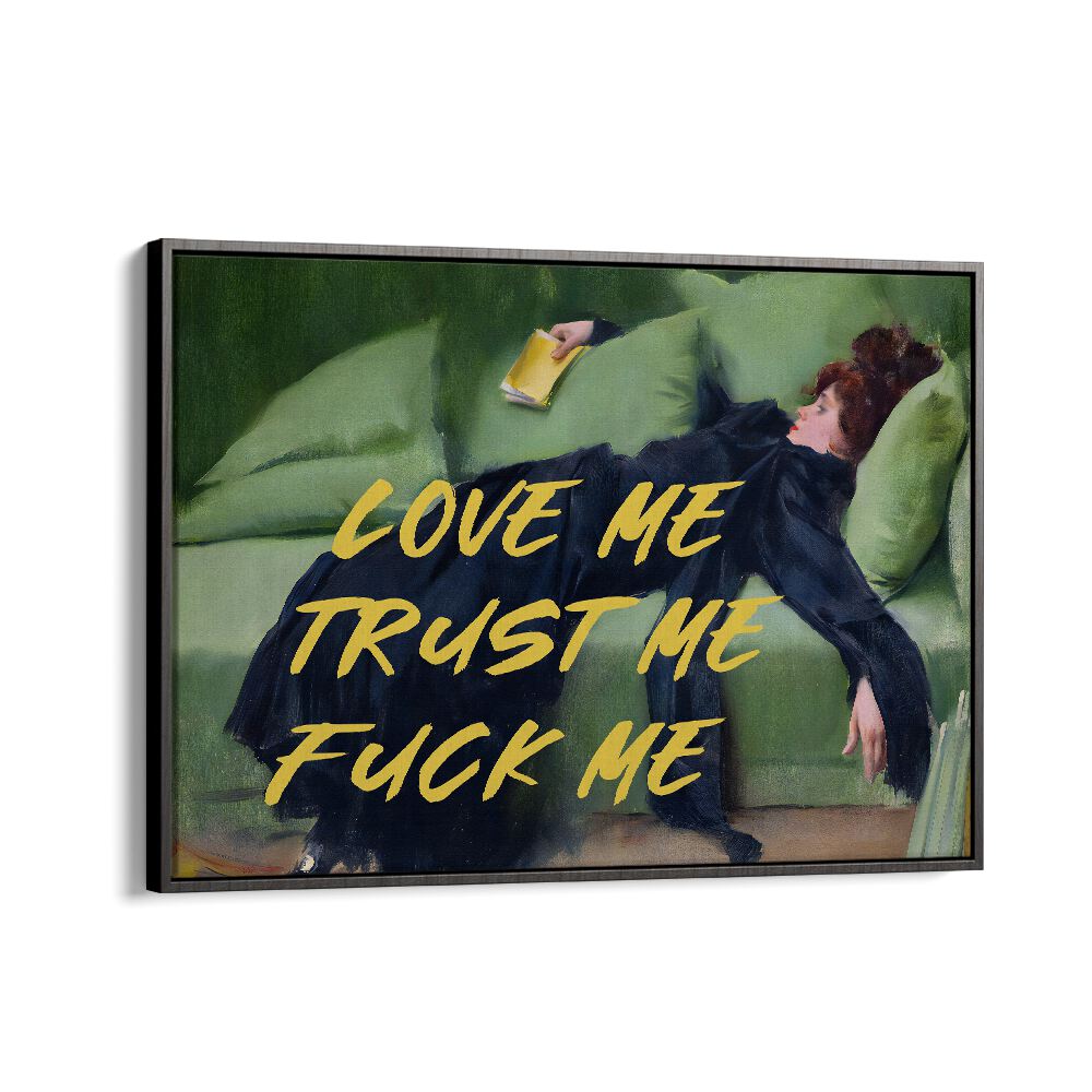Transform your space with LOVE ME II, ALTERED ART PRINTS by The Art Concept, blending creativity and emotion beautifully.