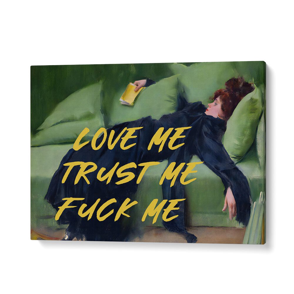 Transform your space with LOVE ME II, ALTERED ART PRINTS by The Art Concept, showcasing creativity and emotion.