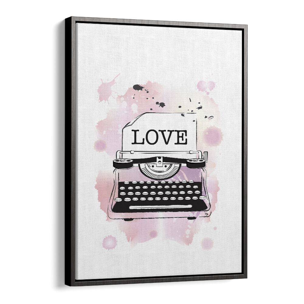 Transform your decor with LOVE TYPEWRITER, FASHION POSTERS by Martina Fashion Paintings, blending nostalgia and style.