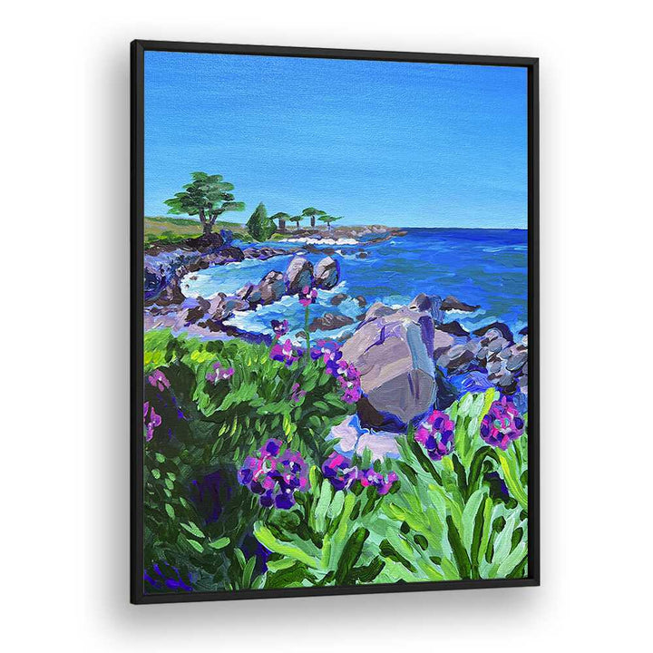 Vibrant Lovers Point landscape paintings by Key and Sea Creative capture serene coastal beauty and floral elegance.