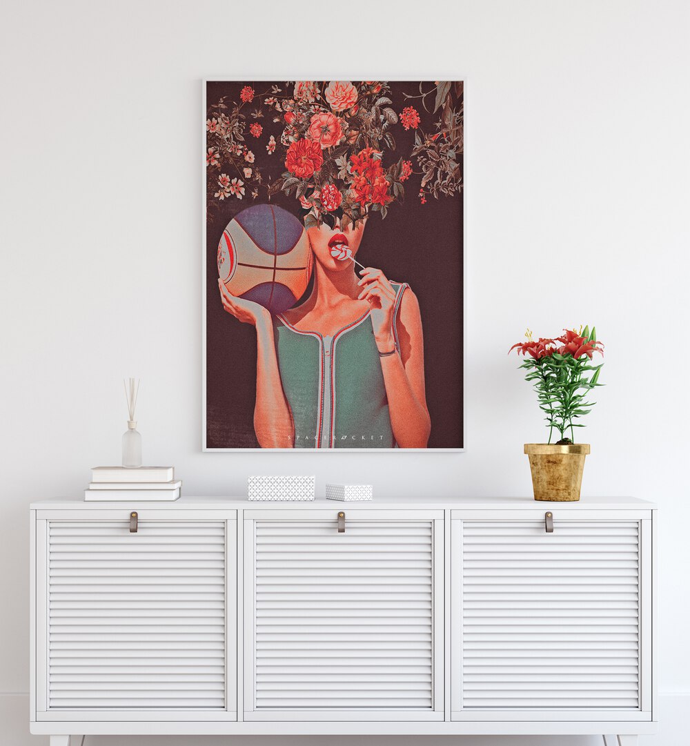 Explore MADE ME, SURREAL PAINTINGS, SURREAL ART PRINTS by SPACE ROCKET ART, enhancing your space with unique beauty.