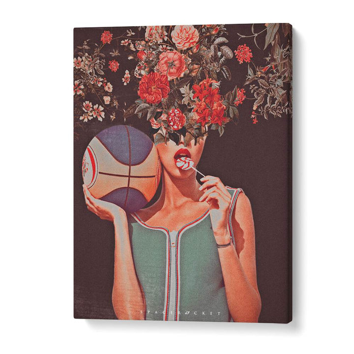 Transform your space with MADE ME, SURREAL PAINTINGS, SURREAL ART PRINTS by Space Rocket Art, featuring vibrant floral imagery.
