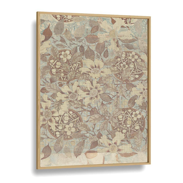 Elegant Magnolia Blossom I floral flower painting in a simple oak frame, perfect for nature lovers.