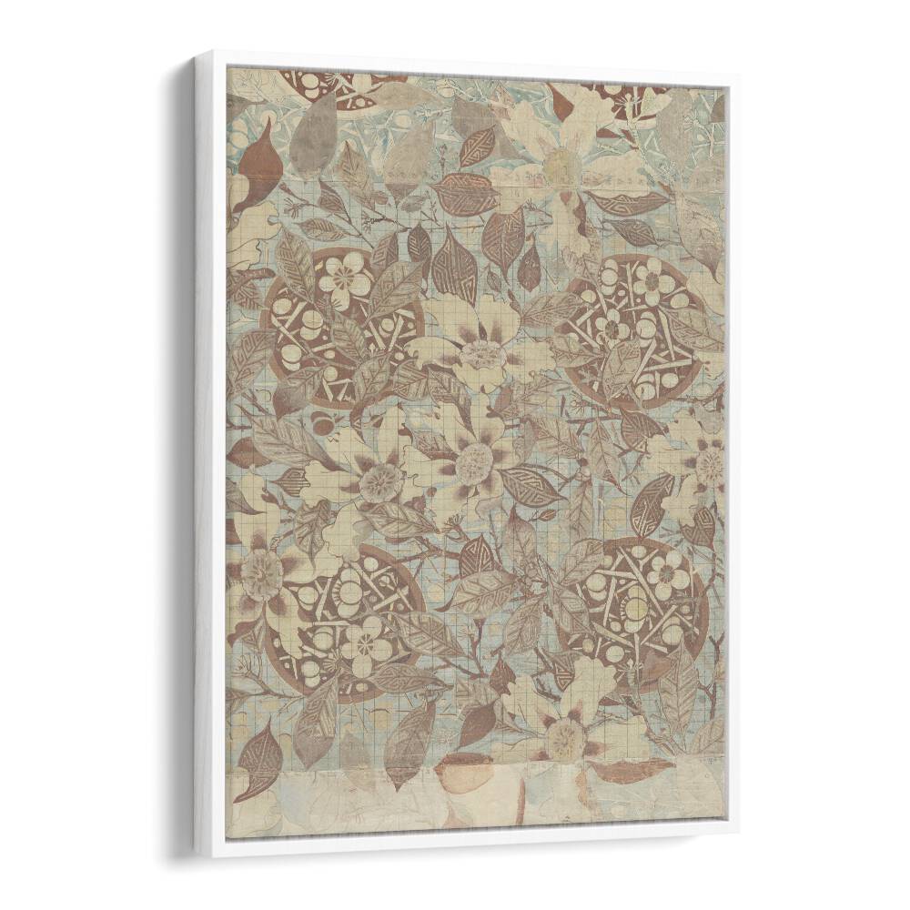 Elegant MAGNOLIA BLOSSOM I, FLORAL FLOWER PAINTINGS print in a white floater frame, showcasing nature's beauty.