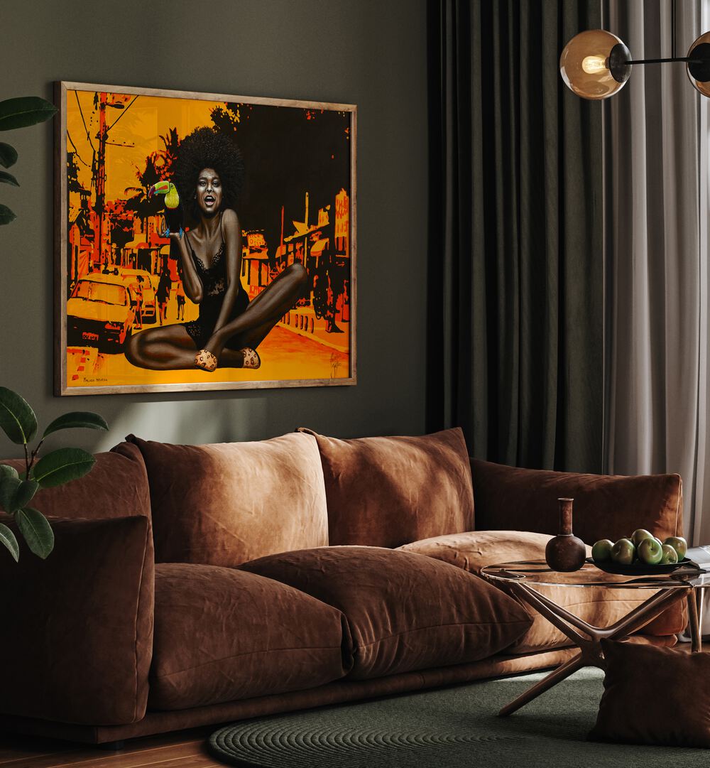 Vibrant MALUCO BELEZA, AFRICAN ART PAINTINGS enhance your decor with stunning artistry by Christian Beijer.