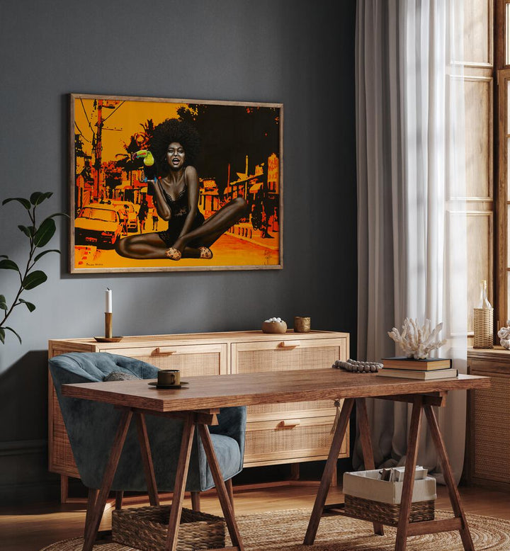 Vibrant MALUCO BELEZA, AFRICAN ART PAINTINGS enhancing modern decor with bold colors and captivating themes.