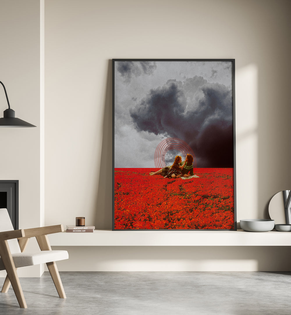 Captivating MAMA LOVE, SURREAL ART PRINTS by Space Rocket Art, featuring vibrant colors and enchanting imagery.