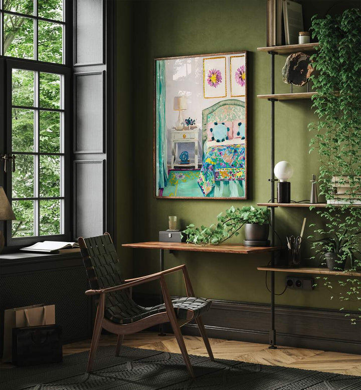 Vibrant decor in MARY ELLEN'S BEDROOM, FASHION POSTERS brightens your space with stylish abstract art.
