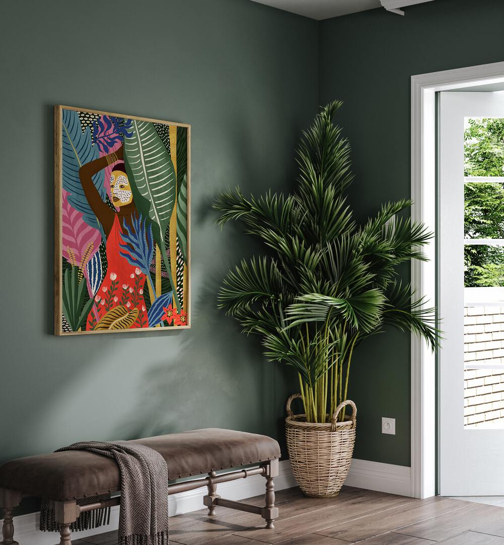 Vibrant MASK, PORTRAITS artwork by Maja Tomjanovic, perfect for enhancing your living space with style.