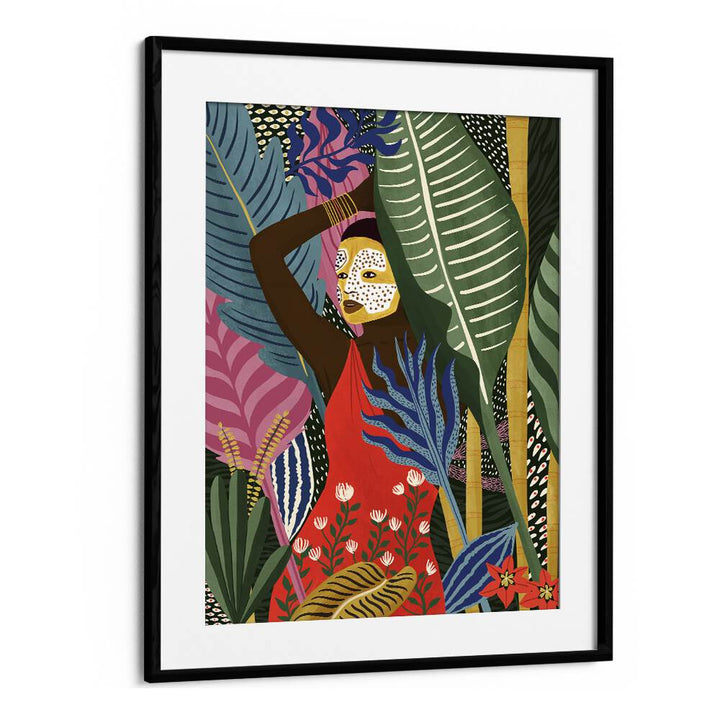 Stunning MASK, PORTRAITS artwork by Maja Tomjanovic, vibrant colors and bold patterns for your living space.