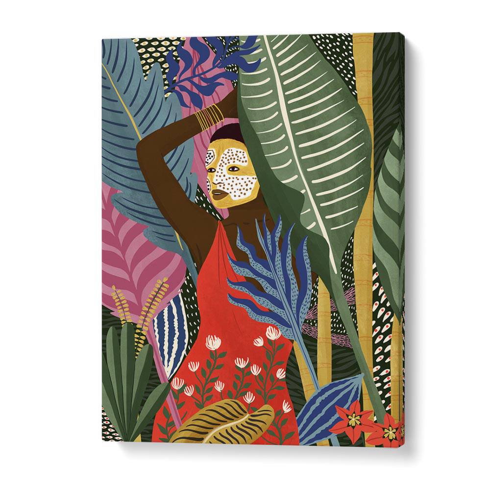 Vibrant MASK, PORTRAITS artwork by Maja Tomjanovic enhances any space with stunning colors and captivating design.