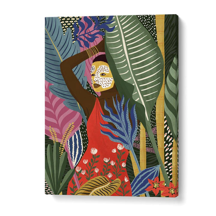 Vibrant MASK, PORTRAITS artwork by Maja Tomjanovic enhances any space with stunning colors and captivating design.