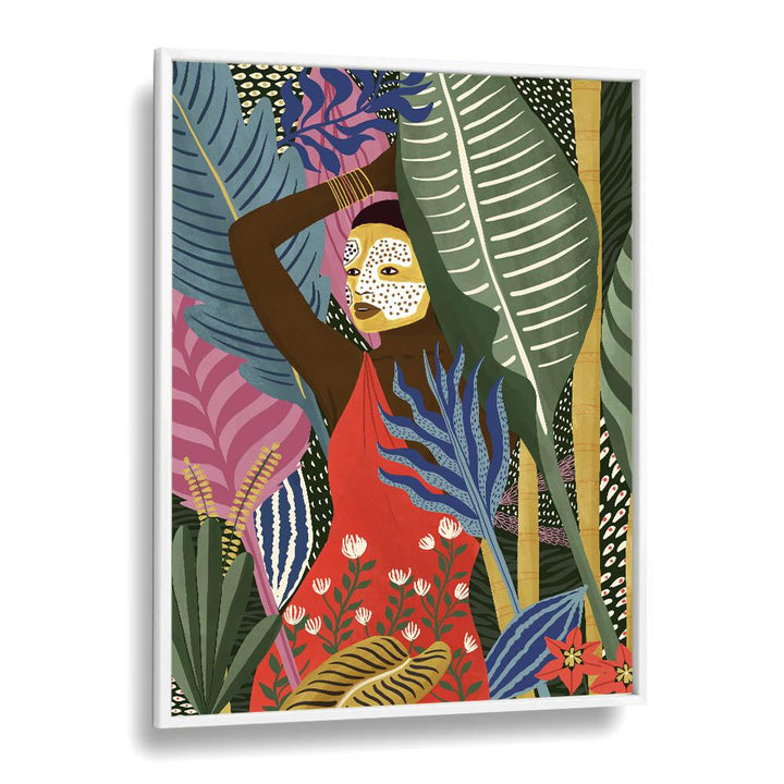 Stunning MASK, PORTRAITS artwork by Maja Tomjanovic, vibrant colors and intricate design for your space.