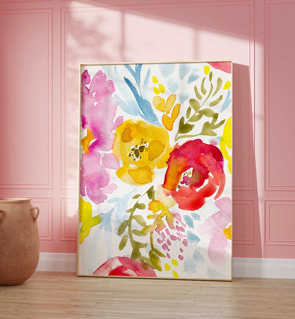 MAY FLORAL , FLORAL FLOWER PAINTINGS