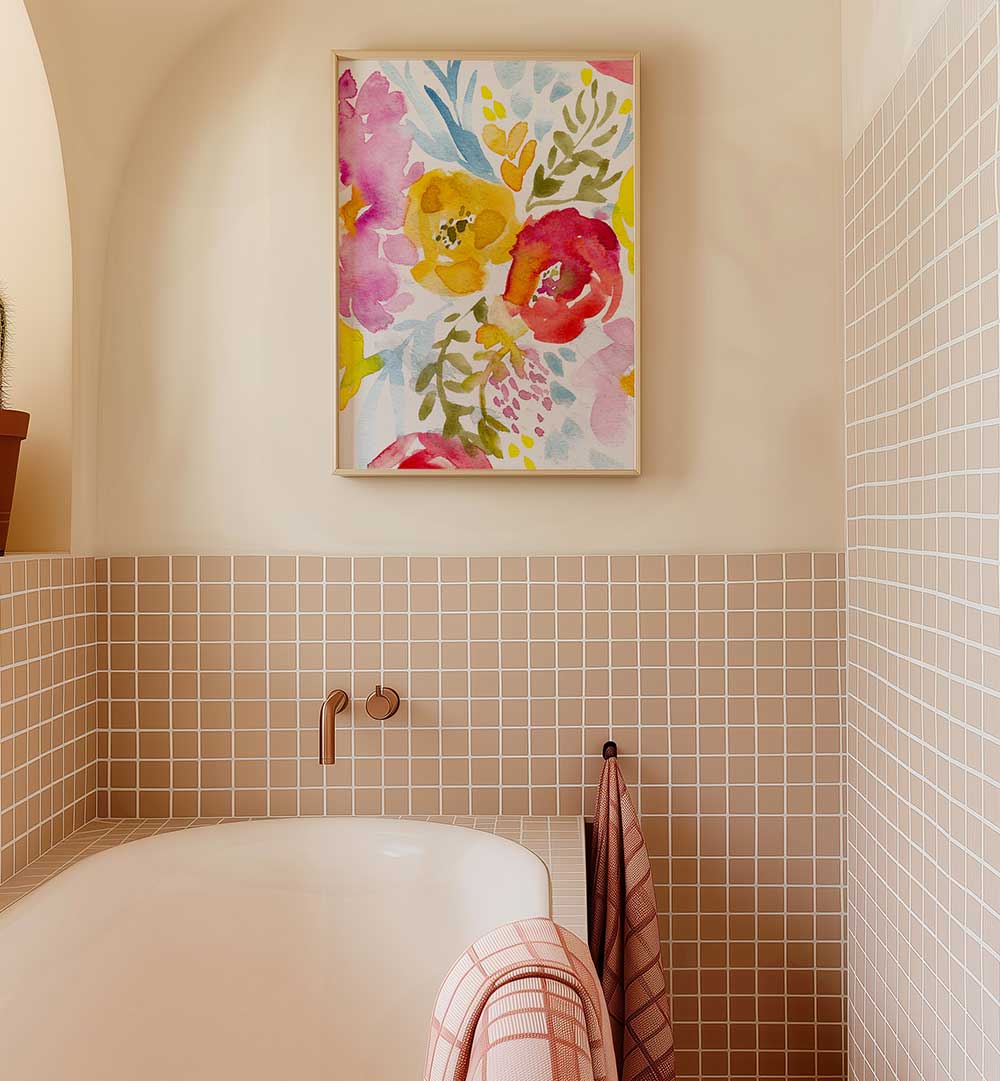 MAY FLORAL , FLORAL FLOWER PAINTINGS