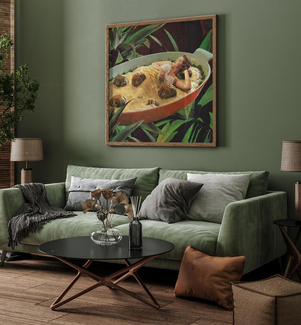Transform your space with the MEATBALL EXTRAVAGANZA, SURREAL ART PRINTS by Vertigo Artography, a stunning artwork.