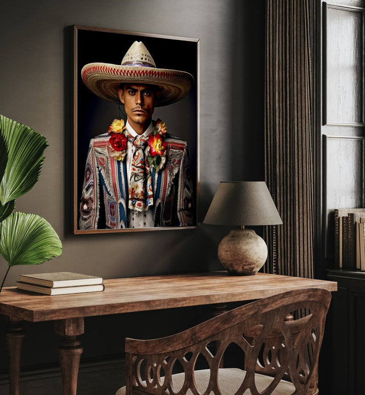 Explore the vibrant artistry of MEXICAN LIFE XIII, COWBOY & MODERN AMERICANA PAINTINGS in a stylish setting.