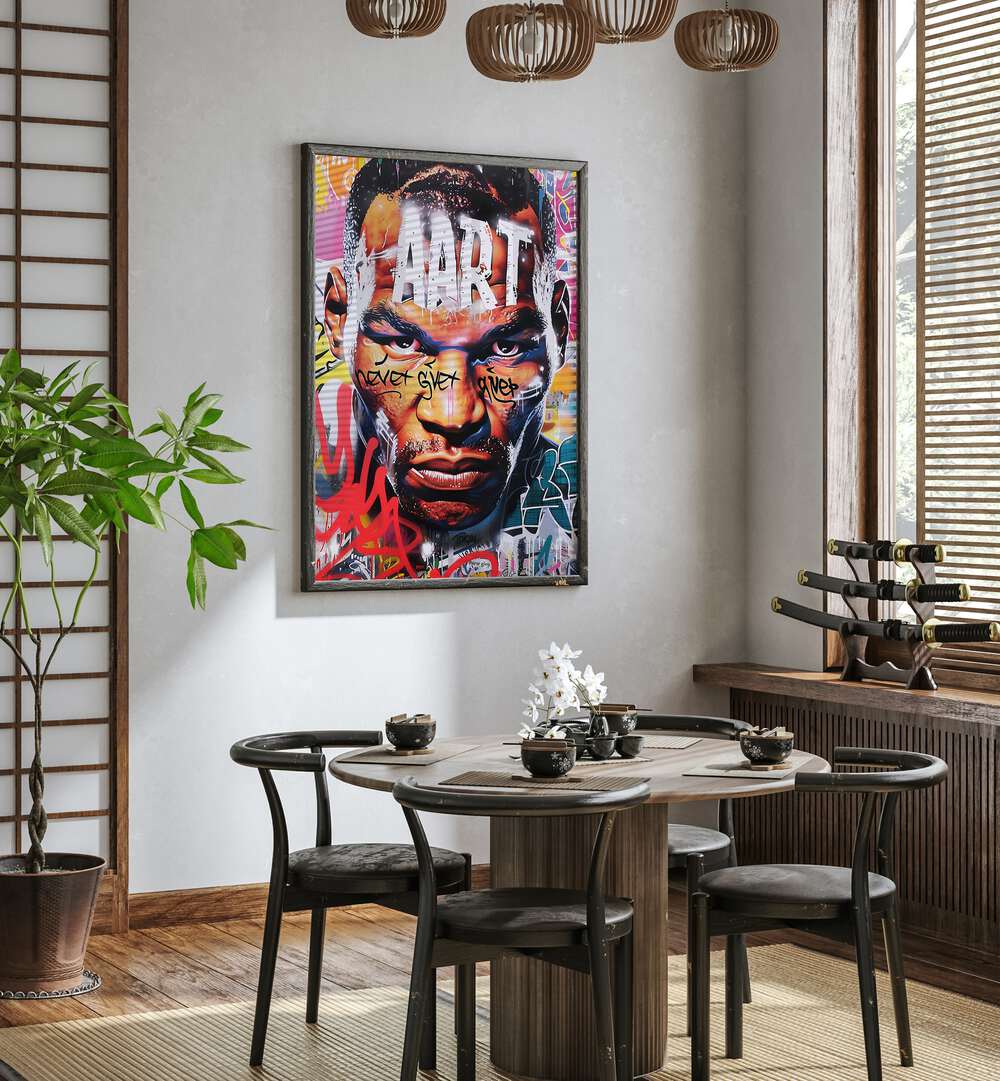 Transform your space with vibrant MIKE TYSON ART, POP ART PAINTINGS that celebrate the boxing legend's legacy.