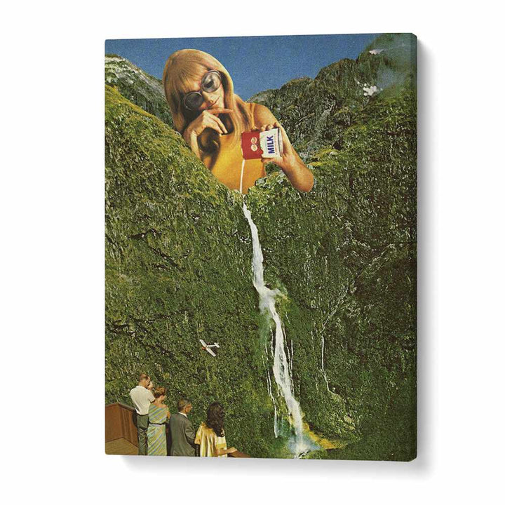 Transform your space with MILKY FALLS, SURREAL ART PRINTS by Vertigo Artography, blending fantasy and nature beautifully.