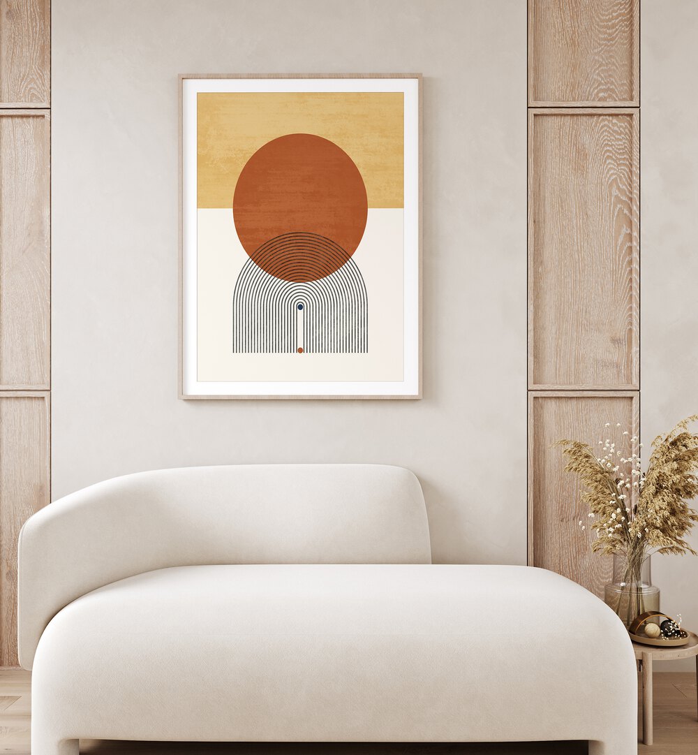 Minimalist Circular Boho Art Prints enhance your space with elegant design and warm colors, perfect for any room.