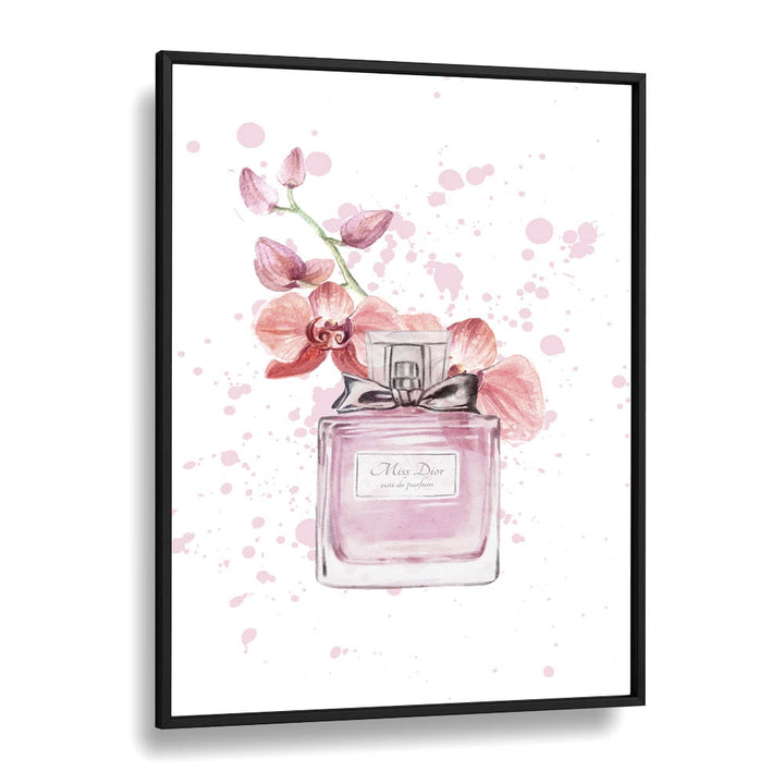 Miss Dior Perfume I Fashion art Artwork in Black Plain Frame