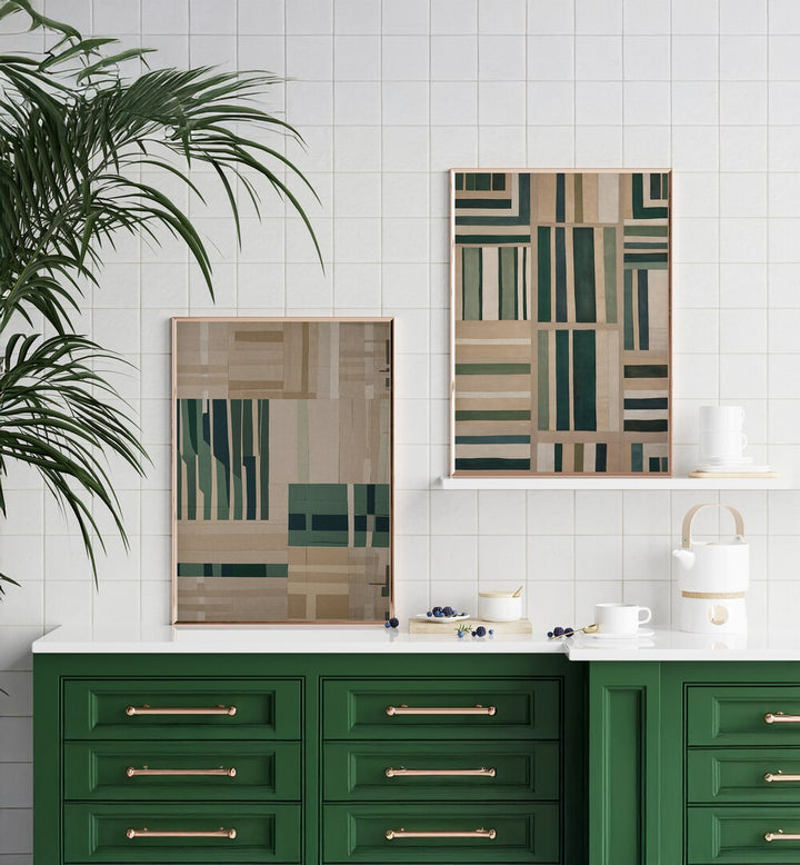 Elevate your decor with the MODERNIST PAPER CUT SET, SET OF 2 PAINTINGS, perfect for modern homes.