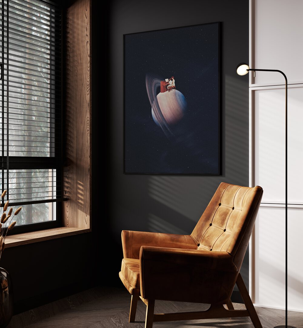 Enchanting MOONSHINE, SURREAL ART PRINTS by Space Rocket Art transforms your space with mesmerizing cosmic imagery.