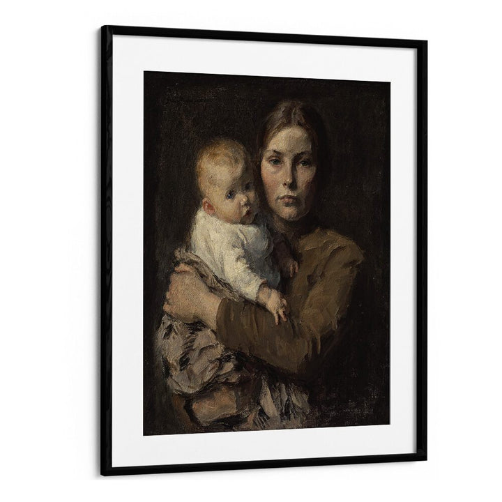 Gari Melchers' MOTHER AND CHILD, VINATGE PAINTINGS captures a tender moment of love and connection. Perfect for your home.