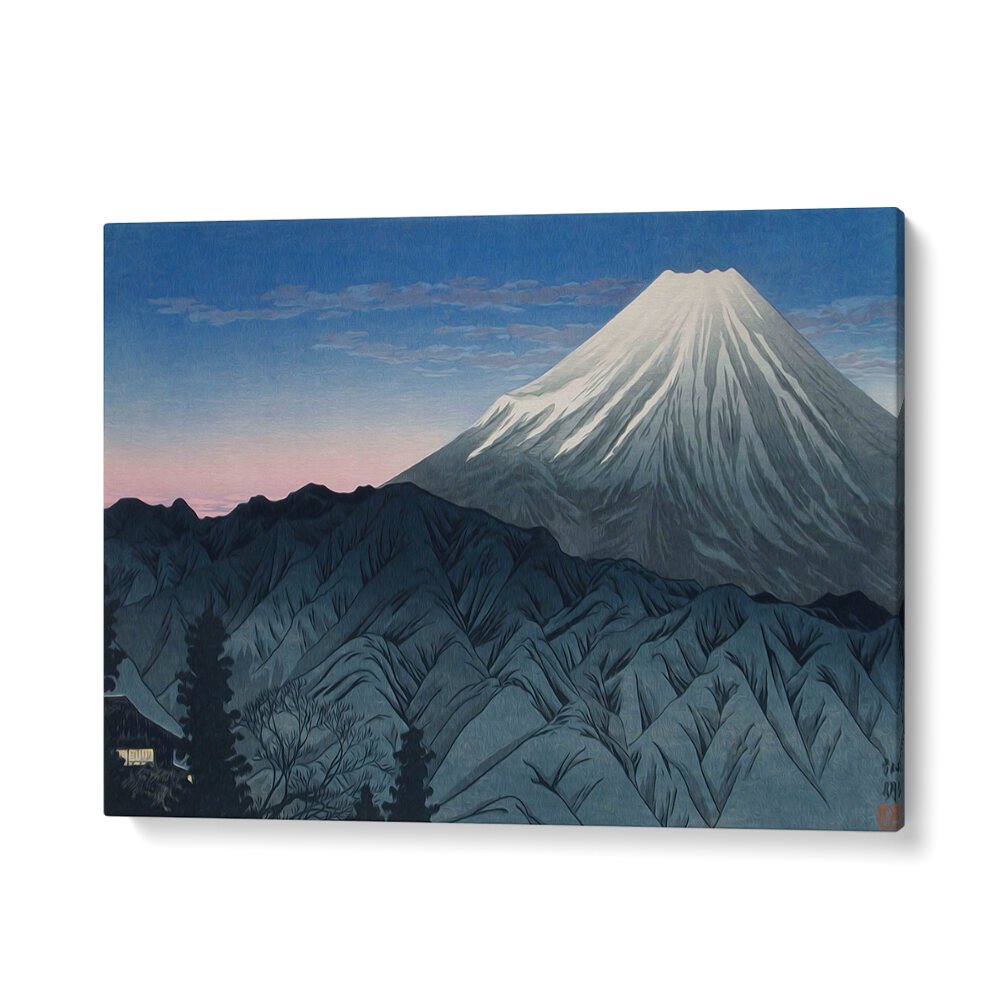Stunning Mount Fuji, Japanese paintings showcasing the serene beauty of Japan's iconic mountain landscape.