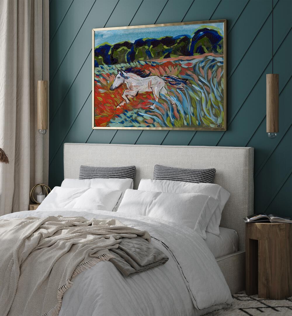 Breathtaking MOUNTAIN HORSE, LANDSCAPE PAINTINGS enhance your space with nature's beauty and equine grace.